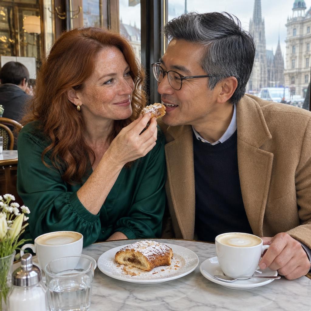 Something sweet to share — AI-generated illustrative scene in Vienna, Austria